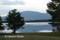 Mt. Kearsarge over Pleasant Lake - Spring